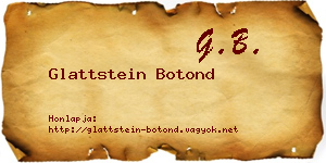Glattstein Botond névjegykártya